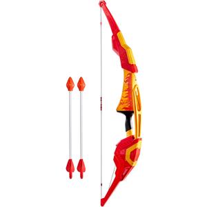 Nerf Pyrostrike Megabow, 42-Inch Bow Fires Arrows Up to 105 Feet, 2 with Soft Tips, Kids Outdoor Toys, Ages 10+ 