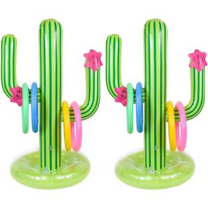 Cactus Inflatable Ring Toss Summer Party Games Toys Floats - Mexican Fiesta/Llama/Pool Party/Cinco de Mayo Party Supplies Favors for Kids Teens Adults