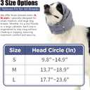 Quiet Ears for Dogs, Dog Calming Hoodie, Adjustable Dog Ear Muffs for Noise Protection, Ear Wrap Head Cover (L-Head Circle(17.7"~23.6"), Purple)