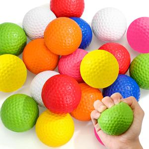 Libima 20 Pcs Mini Golf Stress Ball Bulk 2.5 Inch Foam Practice Balls Stress Relief Sports Stress Ball with Storage Bag for Golf Birthday Party Favors School Carnival Reward Gift (Multicolor)