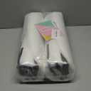 AAAAAcessories D-Shaped Chair Cushions, 2" Thick Dining Chair Pads with Ties and Removable, Machine-Washable Cover, 17" x 16", Set of 4, Brown Checkered