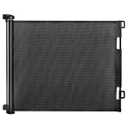 Retractable Baby Gate, Mesh Baby Gate or Mesh Dog Gate,33" Tall, Extends up to 55" Wide, Child Safety Gate for Doorways, Stairs, Hallways, Indoor/Outdoor, Black, 33"x55" 