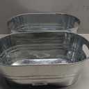 2 Pack Galvanized Tub Ice Bucket Large Metal Drink Buckets for Parties Beer Beverage Tub with Carry Handles for Champagne Cocktails Wine Cooling for Mimosa Bar Supplies 3 Gallon