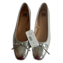 Steve Madden New York Zion Women's Flats Shoes Silver Size 10