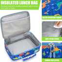 Fimibuke Kids Bento Snack Lunch Box with 4 Compartment, Insulated Lunch Bag, Stainless Steel Vacuum Thermo Food Jar, Ice Pack, Utensils Set, Birthday Gifts for Age 3-12 Back to School Toddler Girl Boy