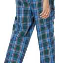 Amazon Essentials Men's Cotton Poplin Straight-Fit Pajama Pants with Drawstring Elastic Waist (Blue, M)