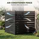 50" W x 48" H Air Conditioner Fence, Outdoor Privacy Screens, Metal Rustproof Trash Can Fence, Pool Equipment Enclosure, AC Unit Fencing, Ideal Outdoor Privacy Wall for Outside, Backyard, Patio