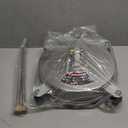 Biswing 14" Pressure Washer Surface Cleaner with 4 Wheels, Stainless Steel Power Washer Accessory for Driveways Sidewalks Patios Cleaning, 1/4" Quick Connector, 2 Extension Wand Attachments, 4000 PSI