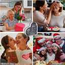 Gifts for Mom from Daughter Son, I Love You Acrylic Block, Birthday, Mothers Day & Valentines Day Gift for Mom (Heart 3.9" x 3.9" x 0.6")