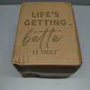 LE TAUCI Utensil Holder, 7.3"+5.4" Ceramic Kitchen Utensil Holder for Countertop, Large Cooking Utensil Crocks for Kitchen Counter Decor, Morden Utensil Organizer for Spatula, Set of 2, White