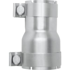 PALOZO Stainless Steel 2.5 to 3 inch Exhaust Adapter with Clamp, 2.5" ID to 3" ID Exhaust Reducer Connector Pipe with Clamp
