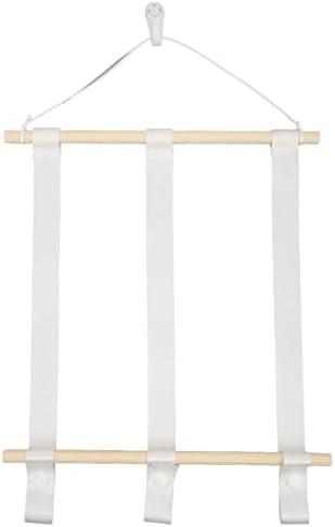 Wooden Bow Holder, Simple Style Sturdy Oak Polyester Baby Hair Bow Holder for Headband Clip Hair Accessory Display with Long Service Life Suitable for Wall Decoration (Type 1)