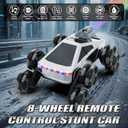 8 Wheel RC Stunt Car with Gesture Control, Spray & LED Lights, Gesture Sensing Remote Control Cars for Boys Age 6 7 8-12 13 14 Year Old, Christmas Birthday Gifts Ideas for Kids