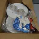 Cicicooie Balloons Stand Kit for Floor with String Light 2 Set Blue Centerpieces Balloon Holder Decoration for Wedding Birthday Party Bachelorette Party