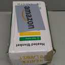 Electric Heated Blanket Throw 50''x60''Size Faux Fur Heating Blanket 10 Heating Settings, 1-8h Timer & Overheat Protection, Machine Washable, Soft Flannel and Sherpa Full Body Warmth (Brown)