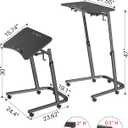 Walking Pad Desk with Tilt Top, Adjustable Standing Desk for Treadmill