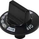 74002419 Thermostat Stove Knob Dial Black WP74002419 Replacement Part Control Compatible with Whirlpool Range Oven Kitchen Burner Accessories