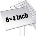 Landhoow 30 Pcs Large Garden Plant Markers 6 x 4 Inch Laser Engraving Sign with 11 Inch Memorial Stake Stainless Steel Garden Sign Waterproof Metal Plant Labels for Outdoor Patio