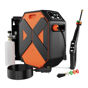 Electric Pressure Washer, Wall Mounted Pressure Washer, Power Washers Electric Powered 3500 PSI 2.5 GPM, with 100FT Retractable Hose Reel and GFCI Power Cord for Car, Yards, Roads, Floors