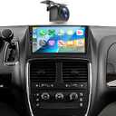 4+64G Car Stereo Radio for Dodge Grand Caravan 2008-2020 Town & Country 2011-2016 Android Wireless CarPlay Android Auto,9" IPS BT5.0,GPS,WiFi,SWC,59UI,32EQ DSP+Backup Camera for Grand Caravan Radio