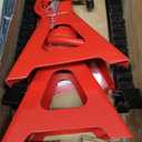BIG RED T43002A Torin Steel Jack Stands: Double Locking, 3 Ton (6,000 lb) Capacity, Red, 1 Pair