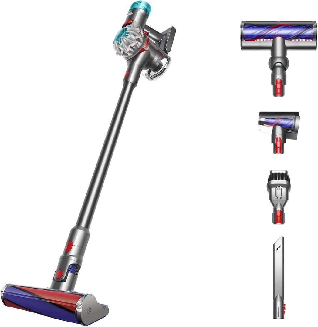Dyson V8 Absolute Vacuum, Silver/Nickel 