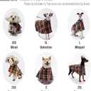 Dog Wool-Blend Luxury Cloak, Timeless Warm Plaid Coat Winter Fall Clothes Outfit Clothing Fits Small & Large Breeds Christmas Valentine Gift (Camel,2XS)