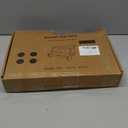 KST36 Wooden Step Stool - 250LBS Load, Non - Slip Water - Resistant Foot Stool for All Ages, Bathroom & Kitchen (Blue & White, Two Step)