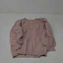 Sucolan Oversized Sweaters for Women Heathered Long Sleeve Crew Neck Pullover Knit Sweater Casual Fall Tops 2025 Fashion XS, Light Rose Pink