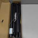 Closet Rods for Hanging Clothes, 17 to 84 Inches Stepless Adjustable Metal Closet Rod, 1.3 Inches Heavy Duty Clothes Hanging Rod for Closet Wardrobes Laundry RV, Black