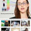 EYEURL Half Frame Reading Glasses for Women-4 Pack Blue Light Glasses Fashion Computer Readers for Women Anti UV Ray Eyeglasses with Spring Hinges,2.25