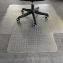 45" x 53" Office Chair Mat for Carpet, Heavy Duty Floor Protector, 45"x 53" Clear