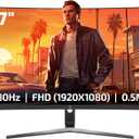 GAMEPOWER V80 27 Inch Curved Gaming Monitor, 280Hz 1080p Display, 0.5ms Response Time, VA Panel, AMD FreeSync, HDR Support, 125% sRGB, RGB Backlight, Dual Speakers, HDMI and Displayport Inputs,1500R