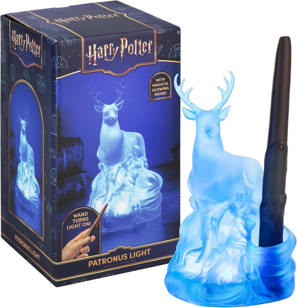 Paladone Harry Potter Deer Patronus Light with Wand Remote Control, Officially Licensed Wizarding World Merchandise, Battery Powered Collectible Gift, Home Dcor