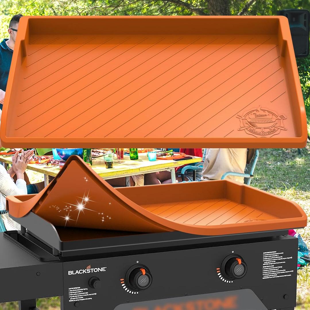Silicone Griddle Cover for Blackstone 28,Upgraded Heavy Duty Food Grade Silicone Grill Protective Cover for Blackstone Accessories Even Omnivore Griddle Plate,Protect from Dirt (DO NOT FITS 28" XL)