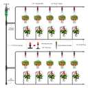 Drip Irrigation System 72FT, Automatic Drip Irrigation Kits with 1/4 inch 1/2 inch Irrigation Tubing Hose Adjustable Emitters Misting Nozzle DIY Irrigation System for Garden, Greenhouse, Patio