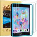 SPARIN 3 Pack Glass Screen Protector Compatible with iPad 6th 5th Generation 9.7 inch/iPad Air 2, Tempered Glass, Alignment Frame