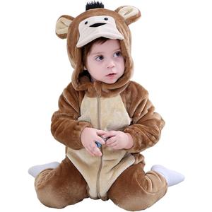 ABTSHU Baby Monkey Costume Toddler Halloween Dress Up Onesie 24-30Months