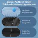 15FT Winter Round Pool Cover with Ratchet Strap Tightener | Easy Installation Pool Covers for Above Ground Pools | Solar Hot Tub Cover Ideal for Hydrophilic and Dustproof for Backyard (BLACK)