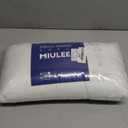 MIULEE Throw Pillows Inserts, Pack of 2 12x20 Inch 100% Virgin Fiber Filling Bed Couch Pillows