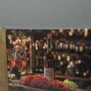 hyidecorart Wall Art For Kitchen Wall Decor For Living Room Wine Glass Wall Dining Room Painting Still Life Goblet Canvas Wall Pictures Sunrise Sunset Landscape Poster Bar Restaurant Decoration