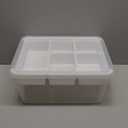 Citylife 17 QT Plastic Storage Box with Removable Tray Craft Organizers and Storage Clear Storage Container for Organizing Bead, Tool, Sewing, Playdoh