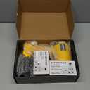 Leaf Blower Cordless, Handheld Leaf Blower with 2 Battery and Charger, 6 Speed Modes, Lightweight Blower for Patio, Lawn, Yard, Dust, Blowing Leaves,Yellow