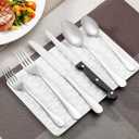 Steak Knives Set of 8, Sharp Triple Rivet Steak Knife Sets, High-Carbon Stainless Steel Serrated Blades, Ergonomic Handles Serrated Steak Knives, Dinner Knife for Kitchen Restaurant, Dishwasher Safe (Silver)