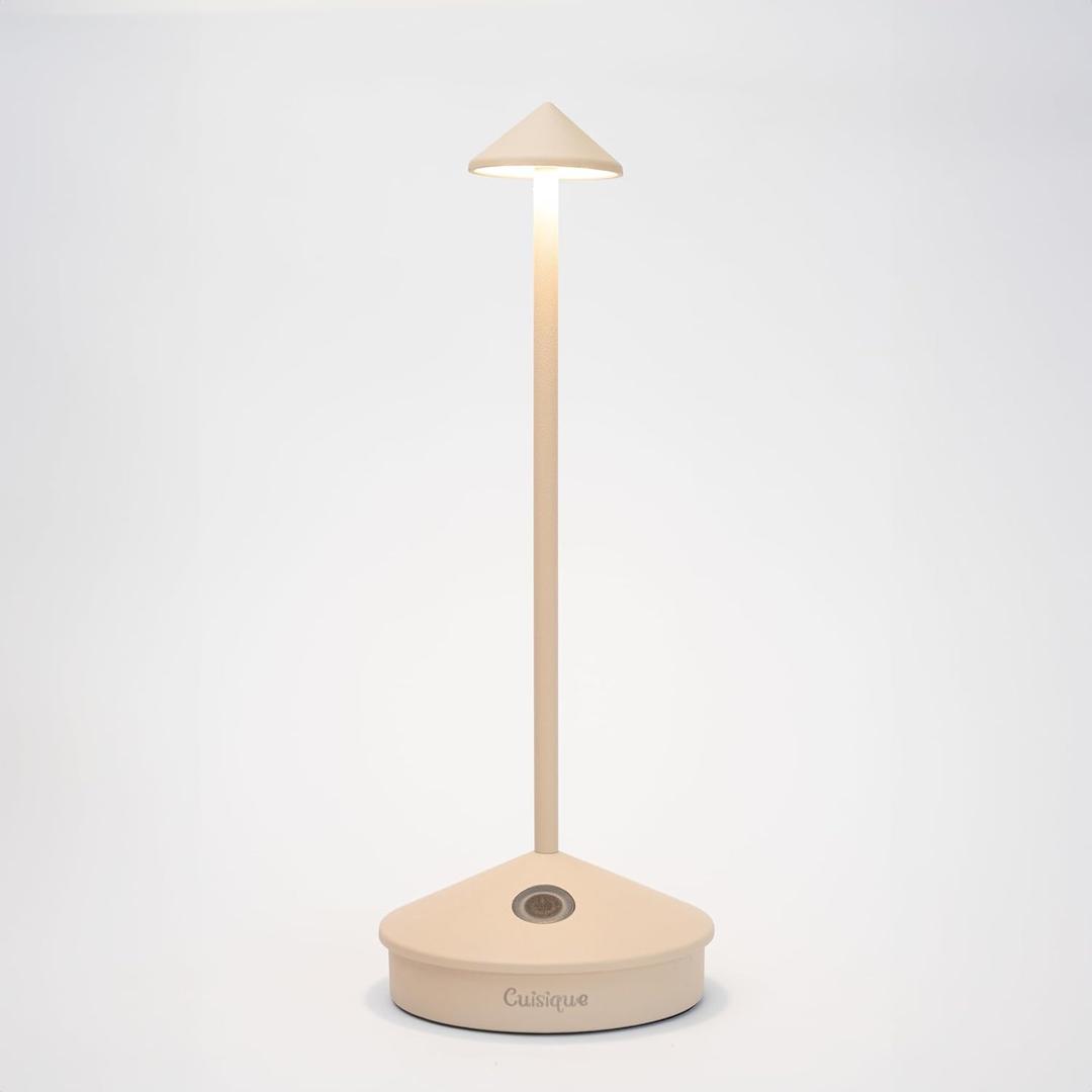 LED Cordless Portable Table Lamp, Battery Operated USB Desk Lamp, 52000mAh Rechargeable Table Light, Waterproof, Touch dimmable Dining lamp for Restaurant/Bedroom/Outdoor/Camping/Garden.