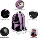 SHRRADOO Anti Theft Laptop Backpack Travel Backpacks with Combination Lock for Women Men High School College Backpack Computer Bag Fits 17 Inch Laptop,Purple | Travel Backpacks, usb Charging Port, College Backpack, Computer Bag