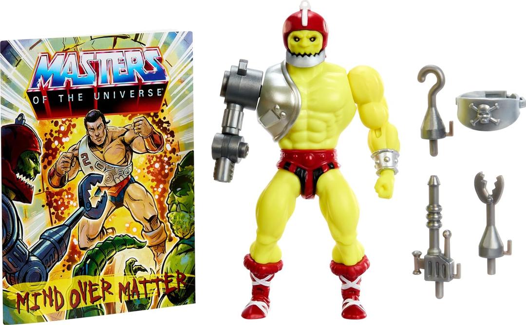Masters of the Universe Origins Action Figure, Trap Jaw Collectible, MOTU Evil and Armed Villain, 16 Posable Joints, 5.5 Inch with Accessories