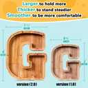 SummiDate Wooden Letter Piggy Bank for Kids| Piggy Bank for Boys Girls Toddler| Alphabet G Money Bank| Personalized Initial Wood Coin Bank Birthday for Kids (G)