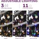 YITAHOME Prelit Black Halloween Christmas Tree 6ft with Remote
Prelit Black Artificial Christmas Tree for Home, Office, Party Decoration with 820 Branch Tips and 250 Lights