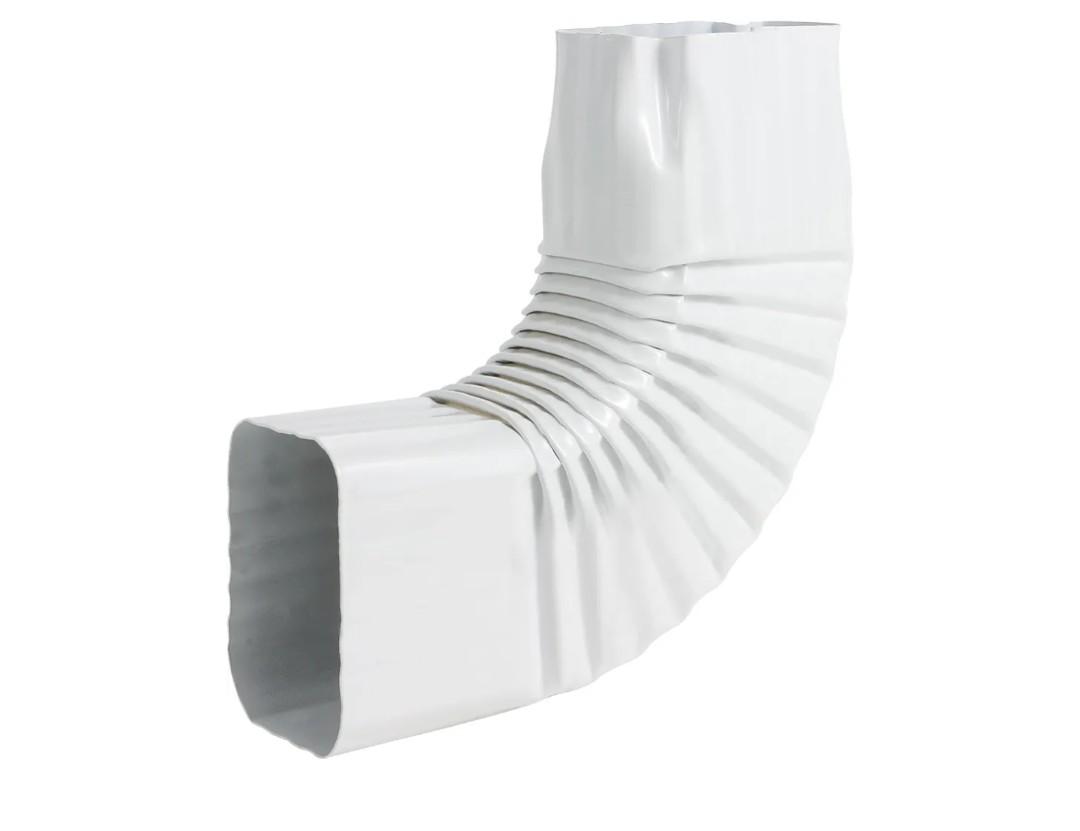 Downspout Gutter Elbows 2"x3", Angle of 90 Degrees, Low Gloss White（Style B“Side Elbows”）